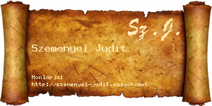 Szemenyei Judit névjegykártya