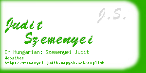 judit szemenyei business card